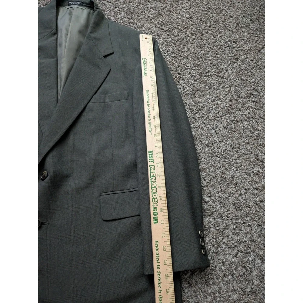 Gianelli Men's Green Brown Blazer Sport Coat Sz 44R Wool Blend